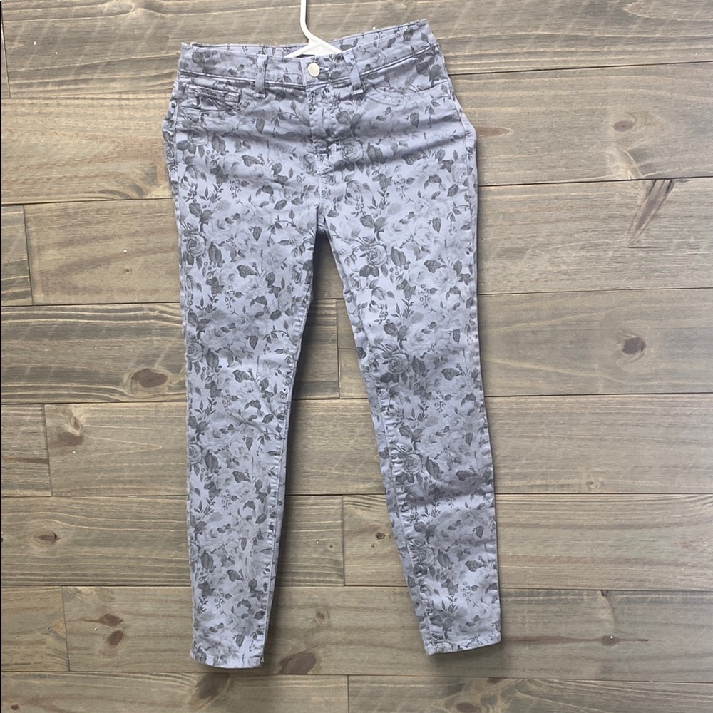 J Brand Floral Print Skinny Jeans